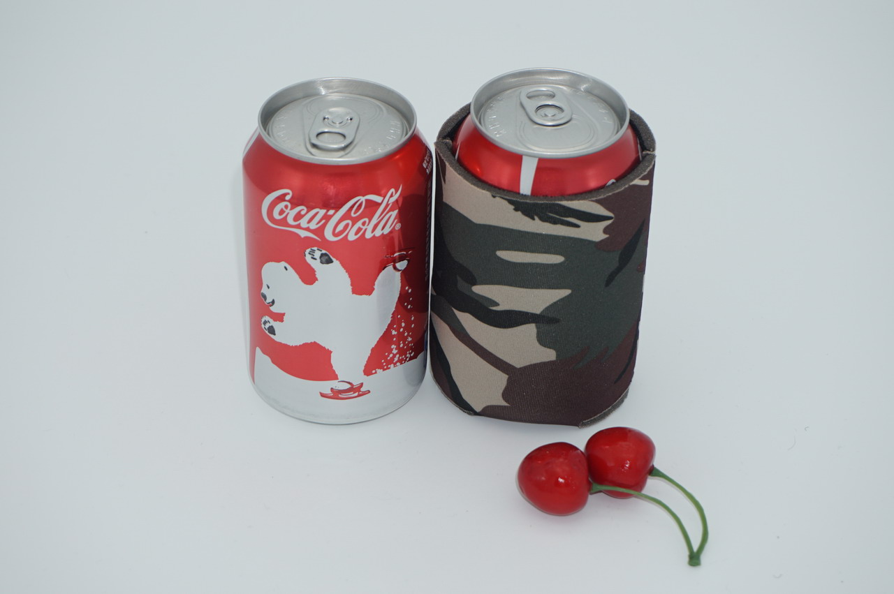 Green Camo can cooler